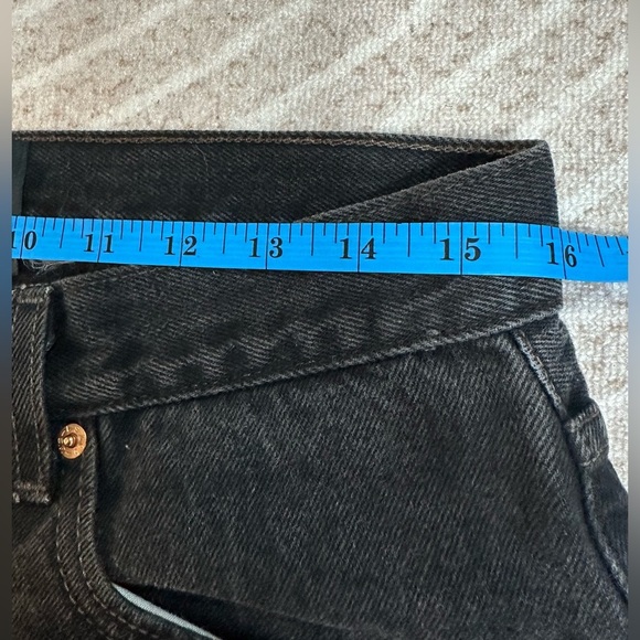 After Party Leather Flame Levi's 505 Jeans woman’s Sz 30 High Rise Vintage - Picture 7 of 11